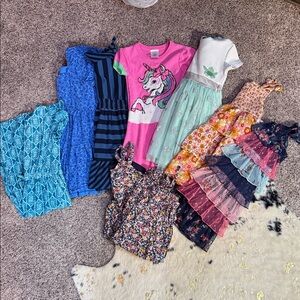 Girls assorted summer outfits